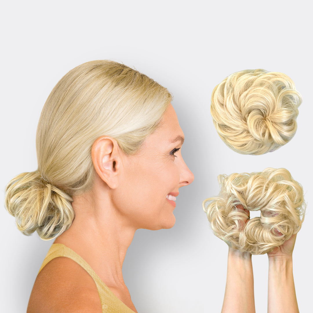 löshår tofs blonde