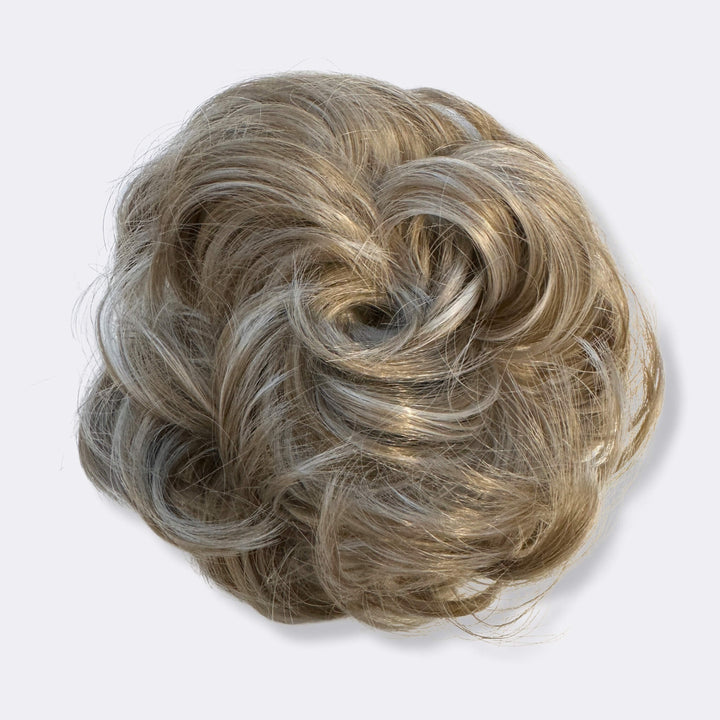 löshår tofs grey blonde